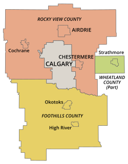 Map of Calgary Metropolitan Area